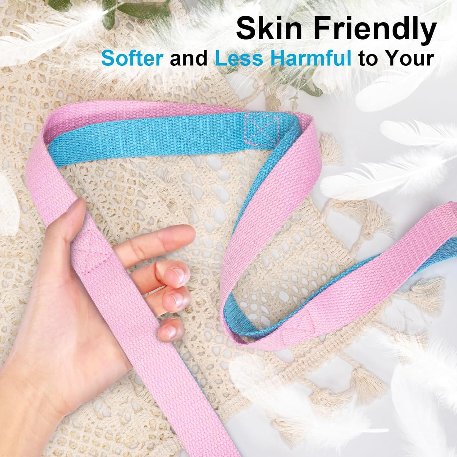 Stretching Strap with Loops – Soft, Durable Band for Yoga & Exercise - Image 4