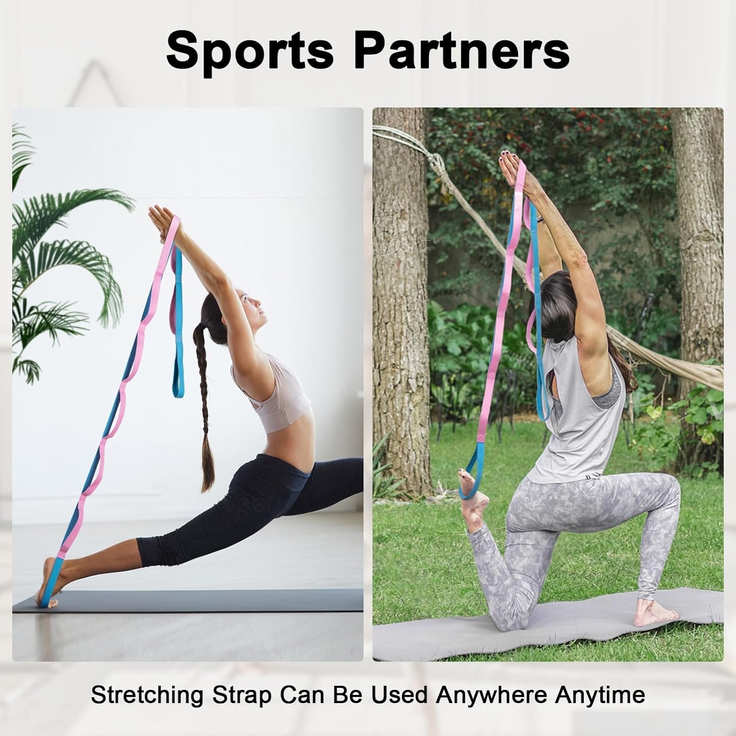Stretching Strap with Loops – Soft, Durable Band for Yoga & Exercise - Image 6