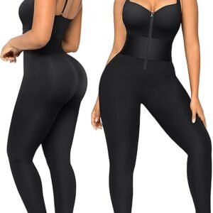 Tummy Control Jumpsuit for Women – Shaping Sleeveless Bodysuit with Butt Lift